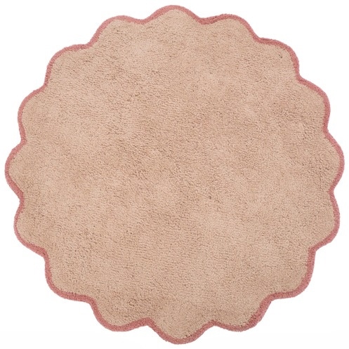 Prenatal vloerkleed Schelp roze