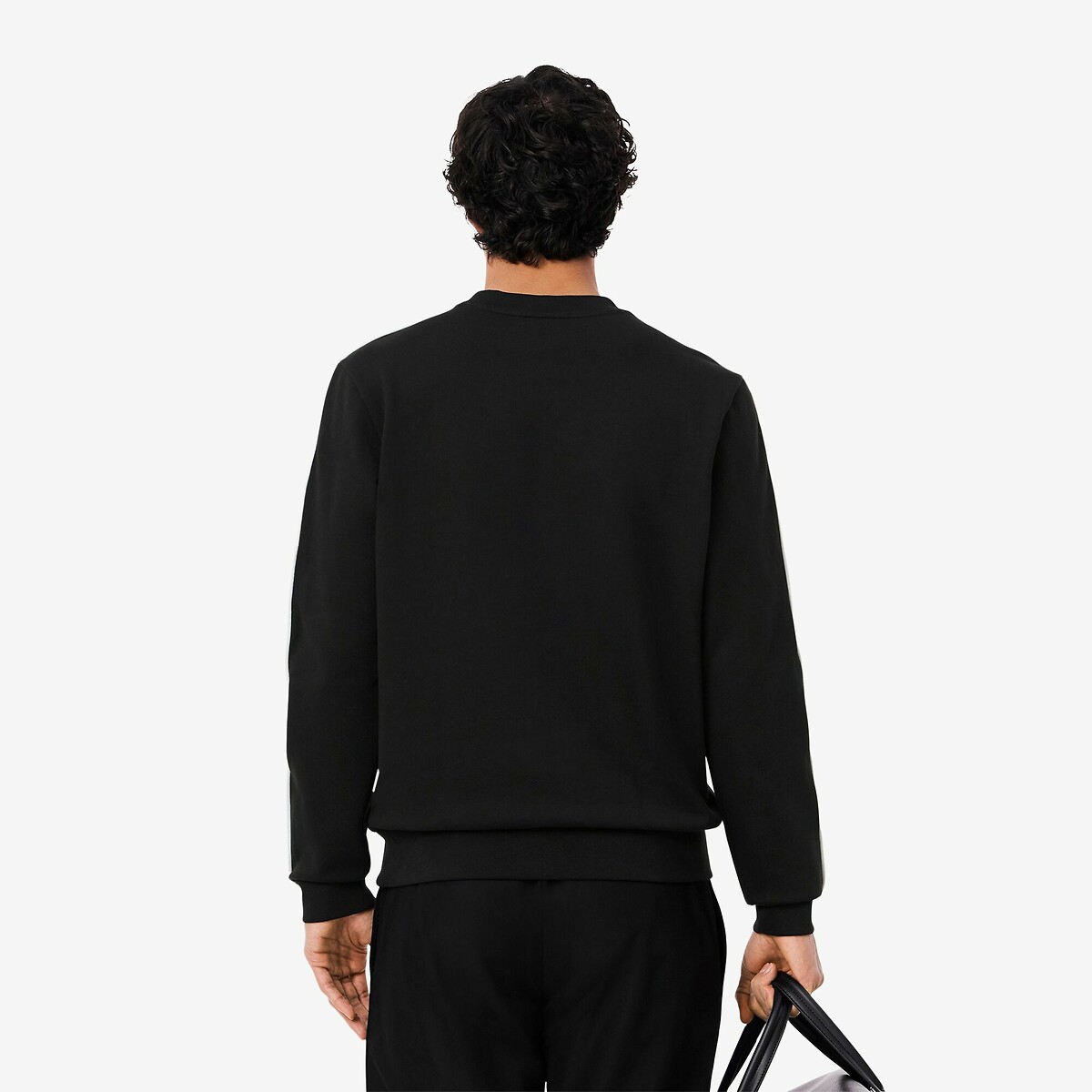 Suéter Lacoste com gola redonda e detalhes Lacoste