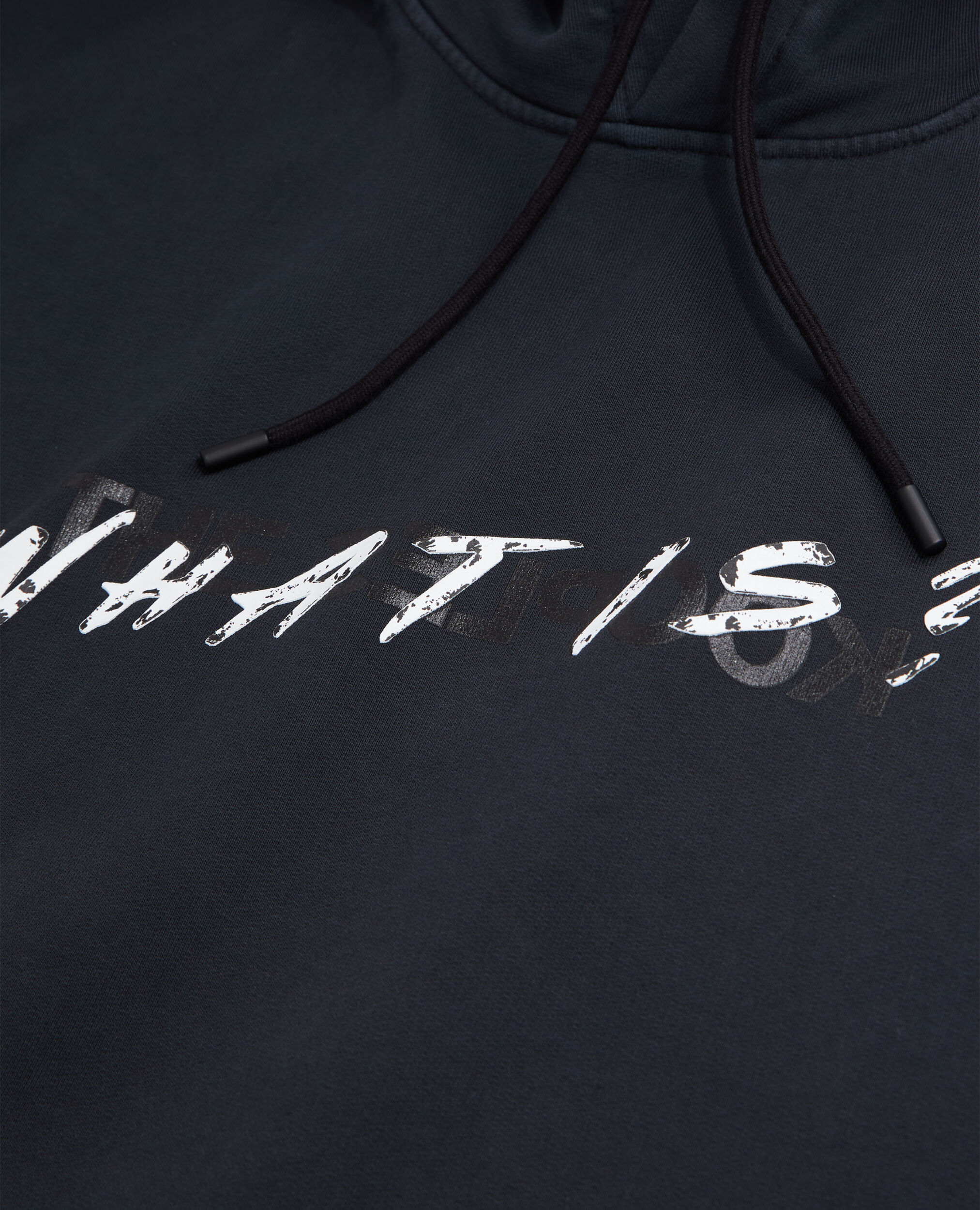 Sweatshirt à capuche What is noir