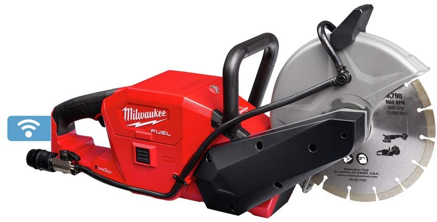 Milwaukee M18 FUEL ONE-KEY 18V Lithium Ion Brushless Cordless 22.86cm Cutting Saw Kit W/ (2) 12.0Ah Battery and Quick Charger