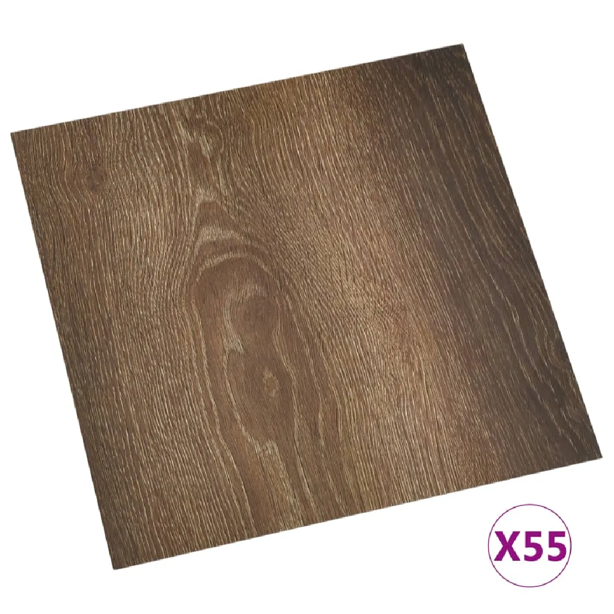 vidaXL - Dalles PVC autoadhésives marron