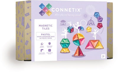 Connetix Magnetiske Byggeklosser Pastel Shape Utvidelsessett 48 Deler