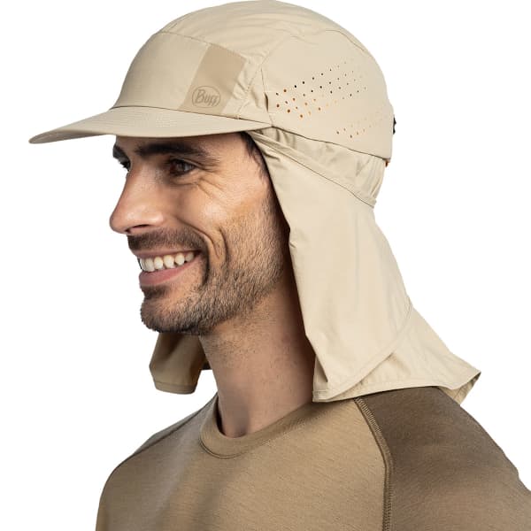 Casquette randonnée BUFF DESERT CAP SOLID BIRCH GREY