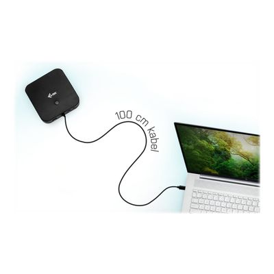 i-Tec - Station d'accueil - USB-C 3.1 / Thunderbolt 3 - HDMI, DP++ - GigE