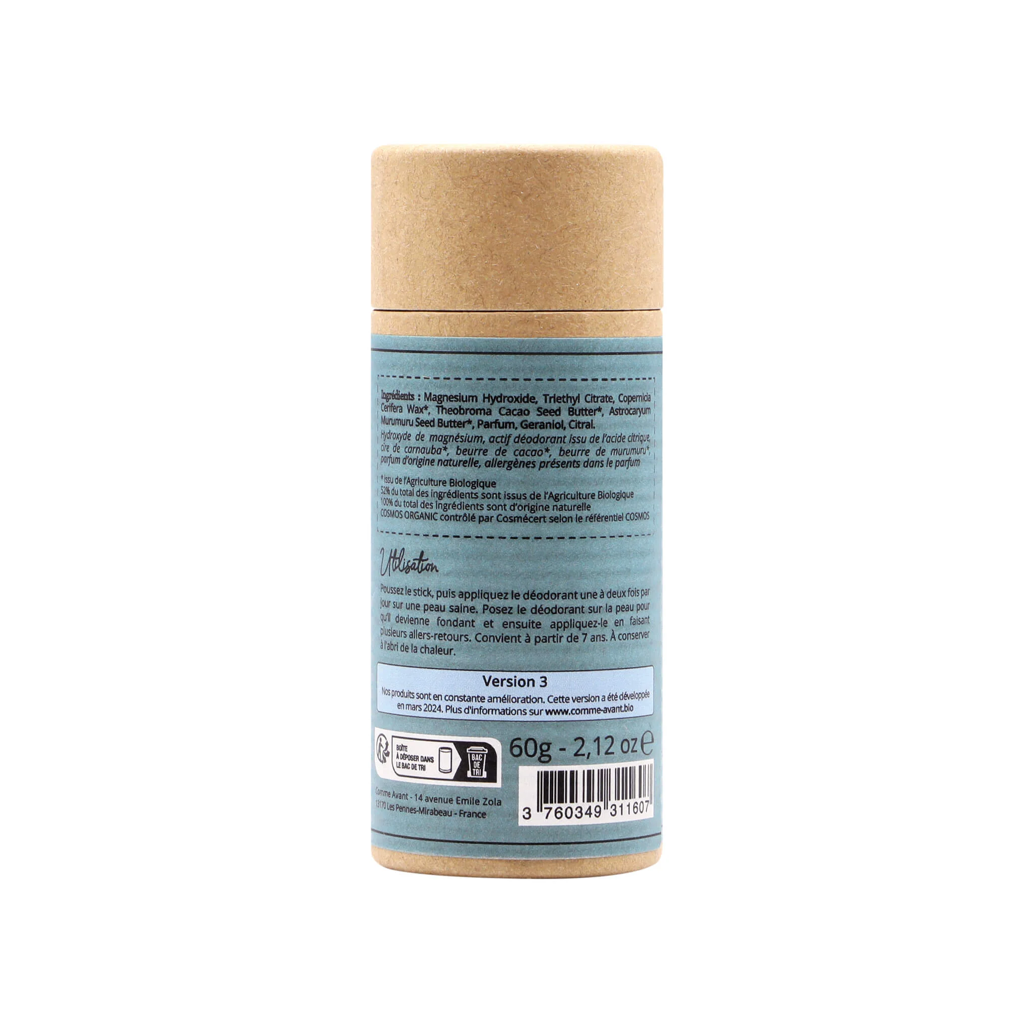 Déodorant solide monoï - Version 3 - 1 déodorant - 60g