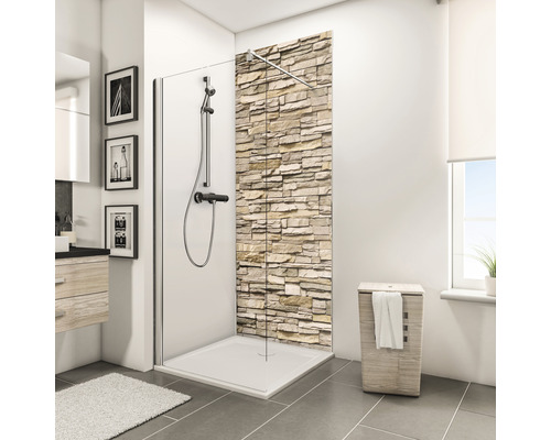 SCHULTE DecoDesign douchewandpaneel, lichte bekleding, 255 x 150 cm, D1901525 606 255