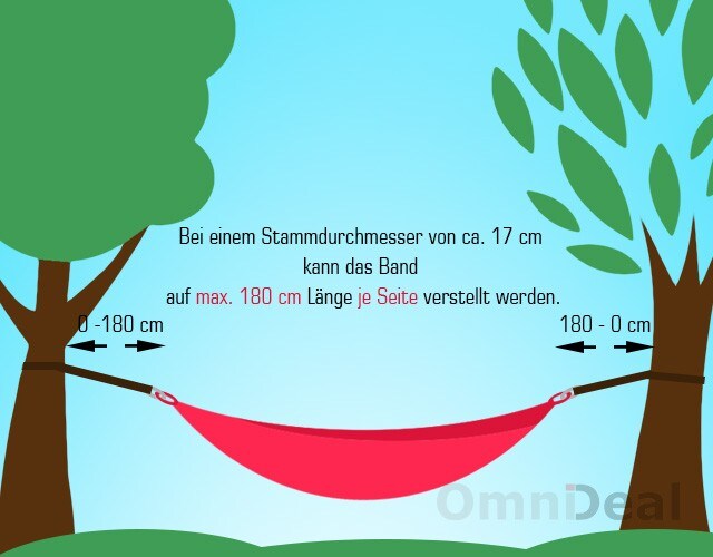 XXL Baum Befestigung für Hängematte 6,4 Meter bis 250 kg