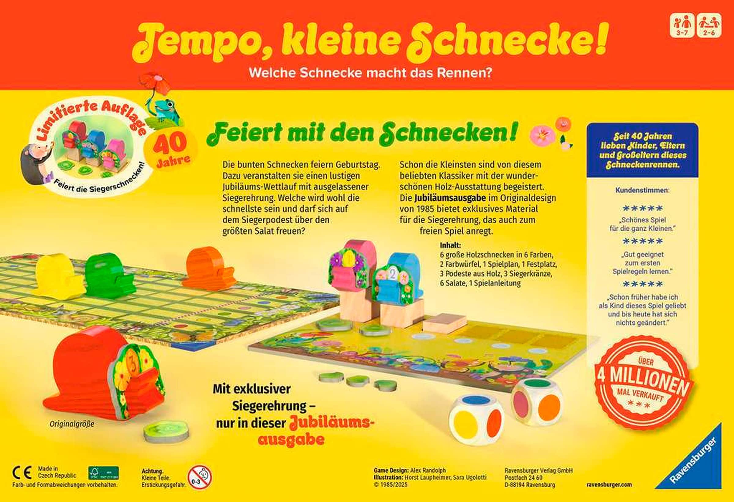 Ravensburger Tempo, kleine Schnecke! 40 Jahre Jubiläumsausgabe