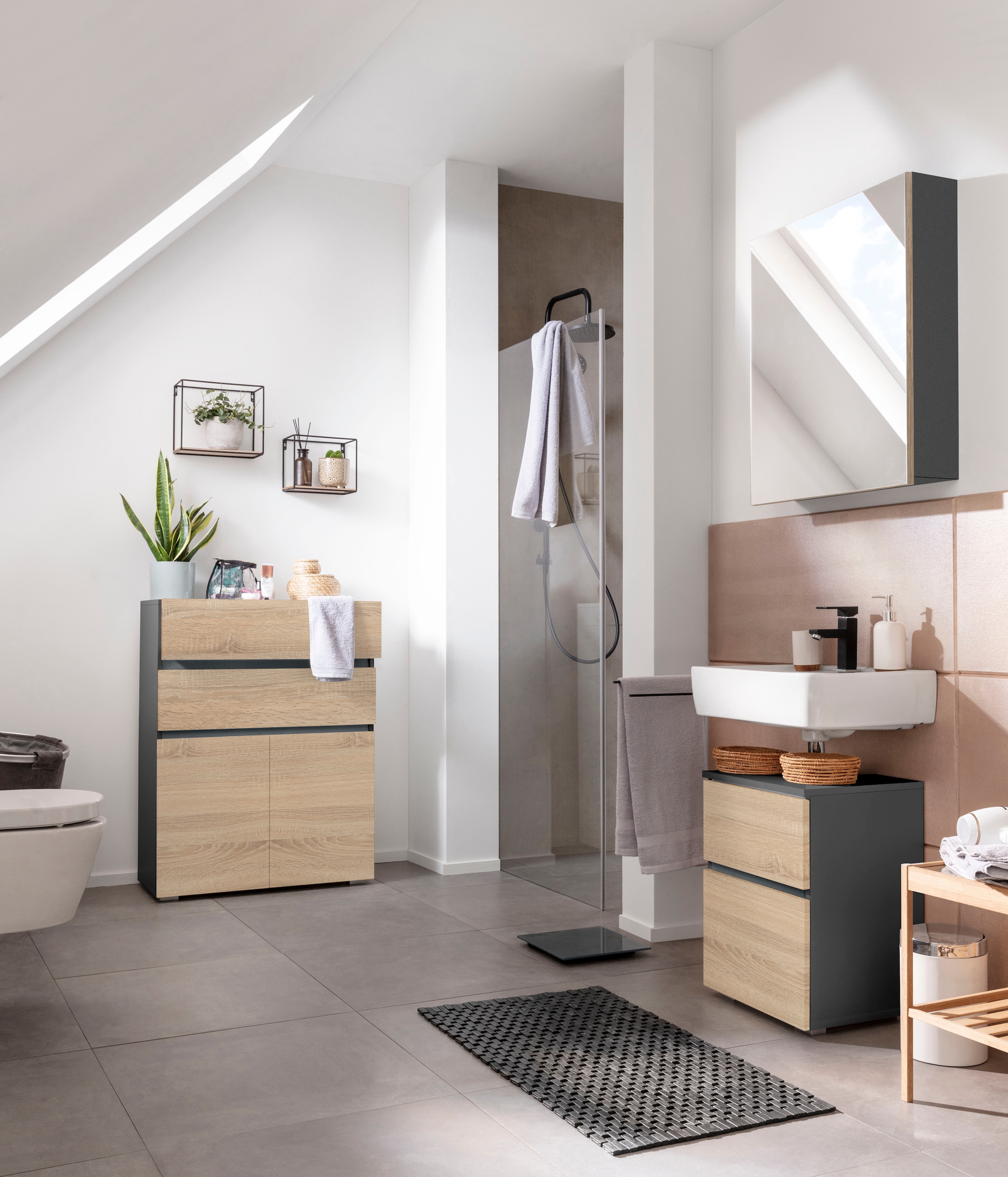 Home affaire Midischrank »Wisla« Höhe 98 cm, mit Türen & Schubkasten