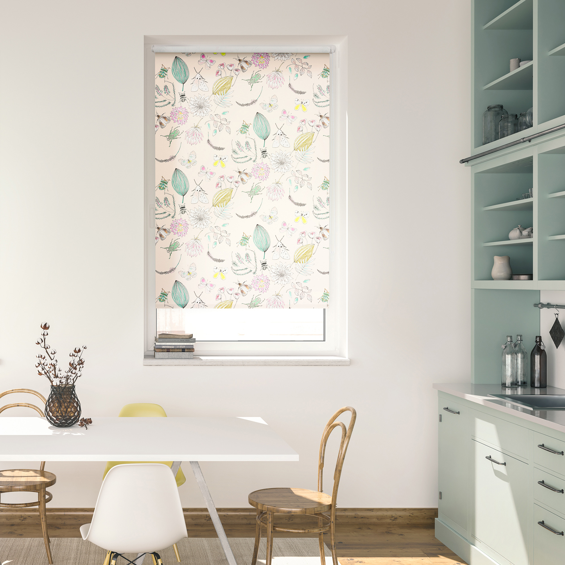 LICHTBLICK Verdunklungsrollo BOHEMIAN - bunt - 45x150 cm