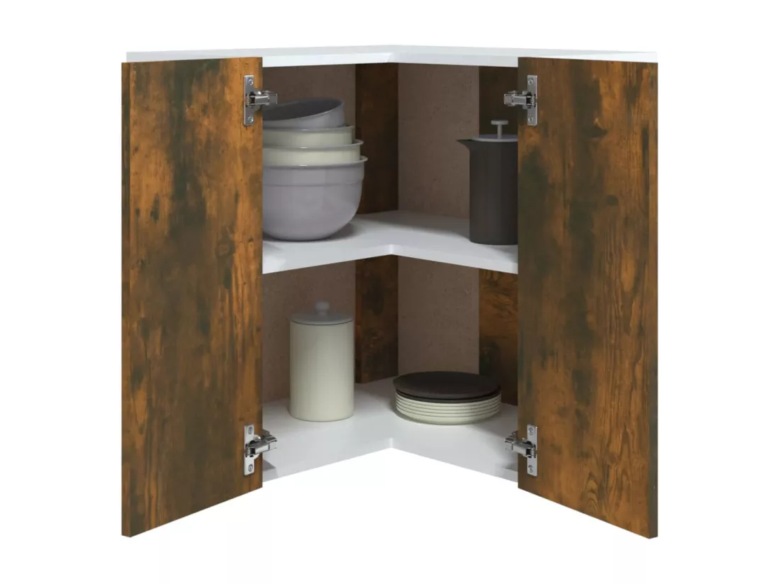 Armoire d'angle suspendue 