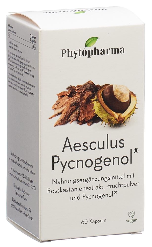 PHYTOPHARMA Aesculus Pycnogenol<br>60 Stück, Dose, Kapsel