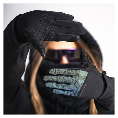 Gants Longs Unisexe Cairn Keyrun Touch Noir Irisé