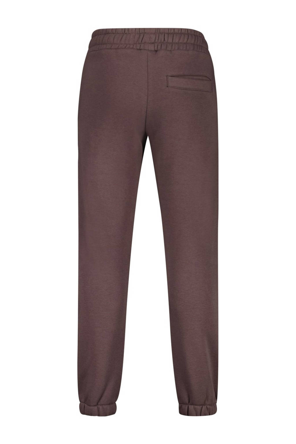 Vingino tapered fit joggingbroek Basic met printopdruk aubergine