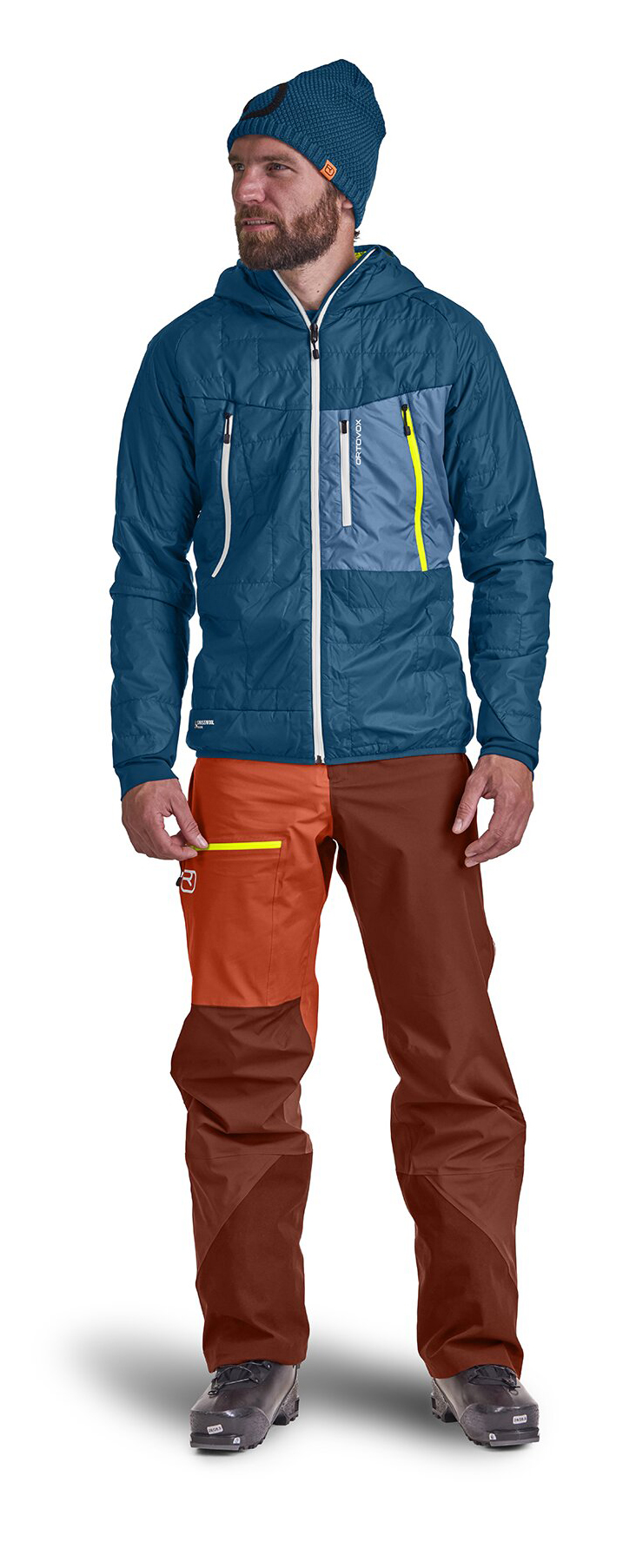 Swisswool Piz Boè Jacket Herre Petrol Blue