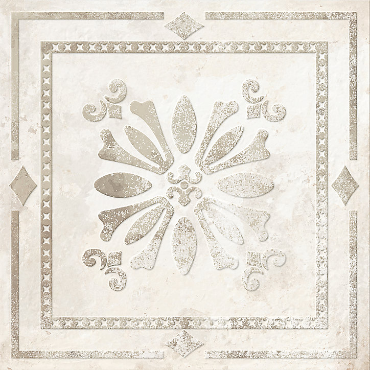 Carrelage sol et mur Koney GoodHome 20 x 20 cm ivoire