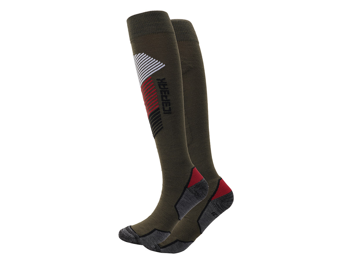 Icepeak Itasca Dark Olive skisokken