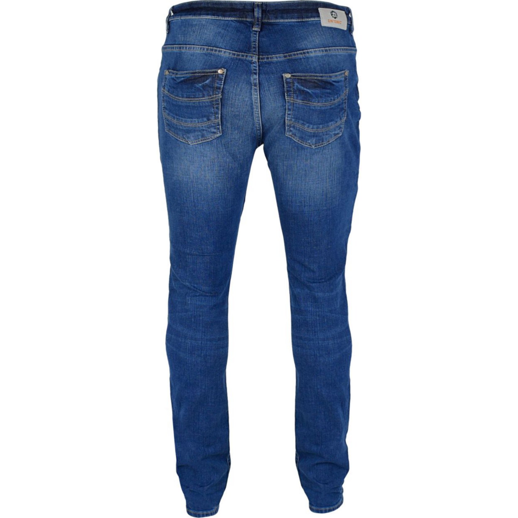 GIN TONIC Damen Boyfriend Jeans Blue Wash, 30/34