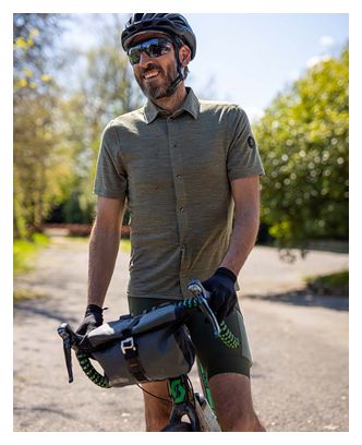 Chemise Technique Manches Courtes Santini Summer Gravel Khaki