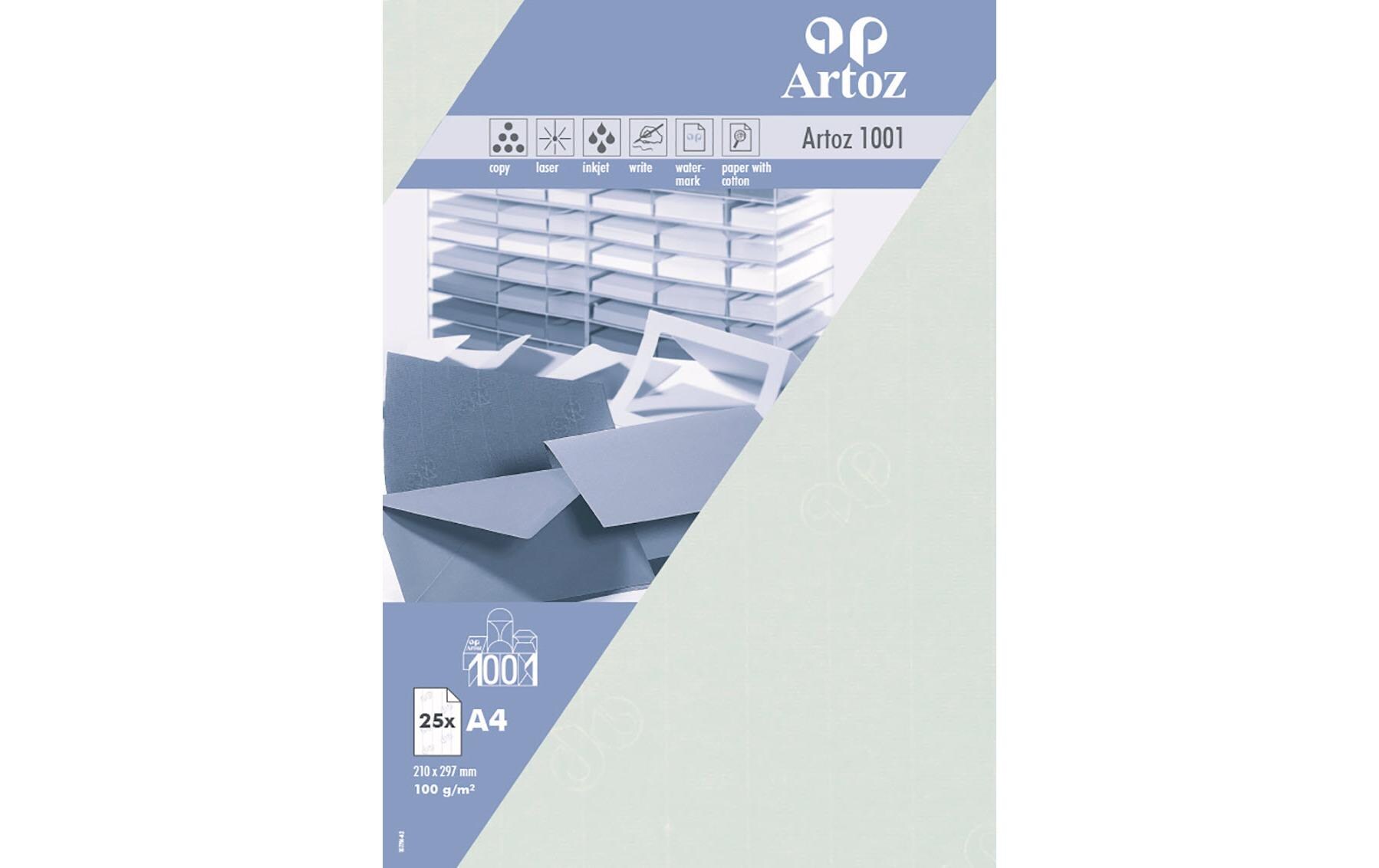 Schreibpapier 1001 A4 100 g/m² Mint, 5 BlattDesignpapier
