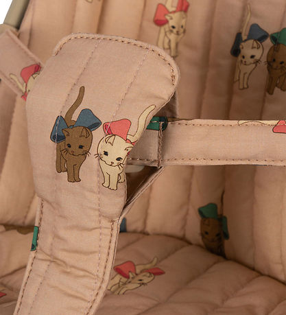 Konges Sløjd Puppe Buggy - Bow Kitty Pink