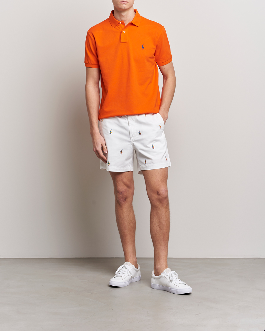 Polo Ralph Lauren Custom Slim Fit Polo Sailing Orange