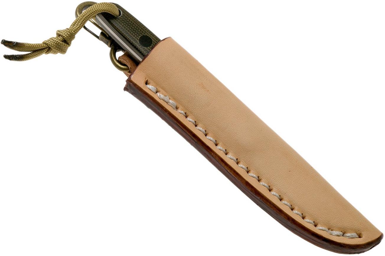 Ohta OFB SS 50 Green Canvas Micarta vaststaand mes
