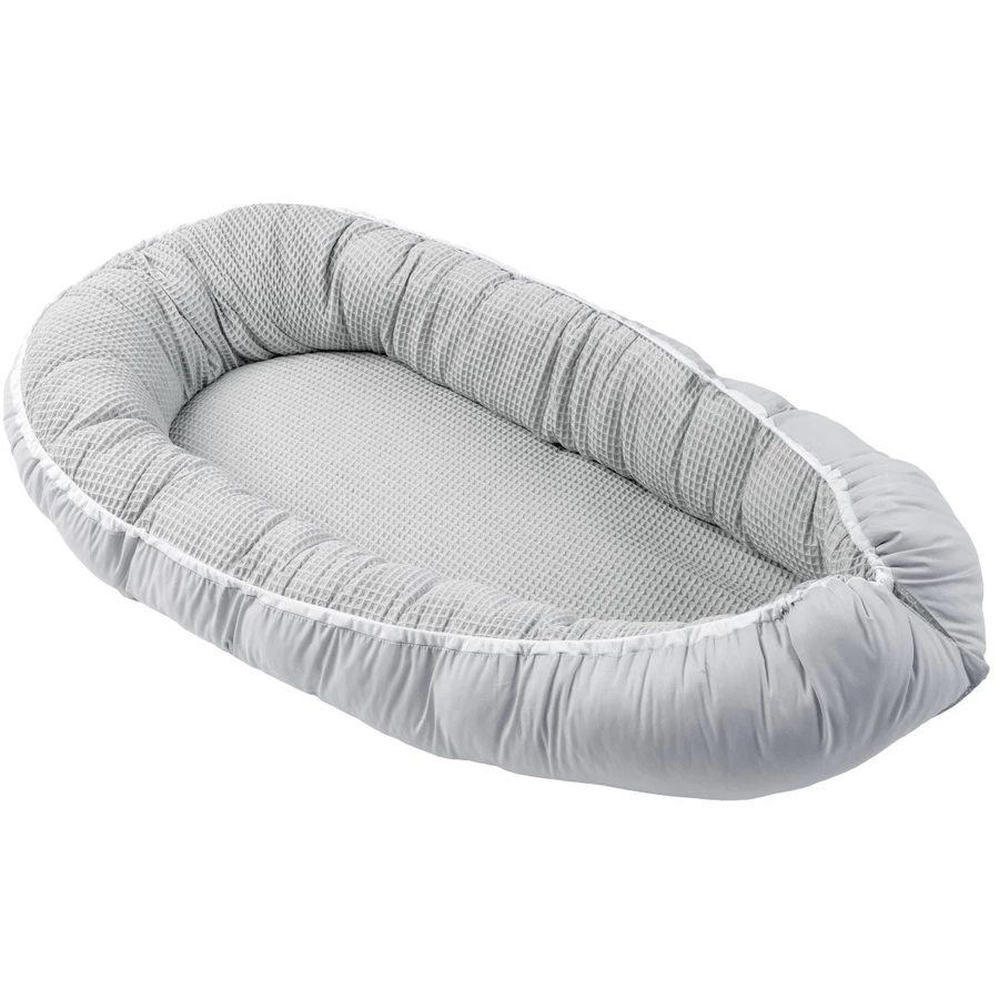 ULLENBOOM Kuschelnest Waffelpique grau