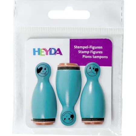 Heyda Stempelset Mini türkis, 3er Set