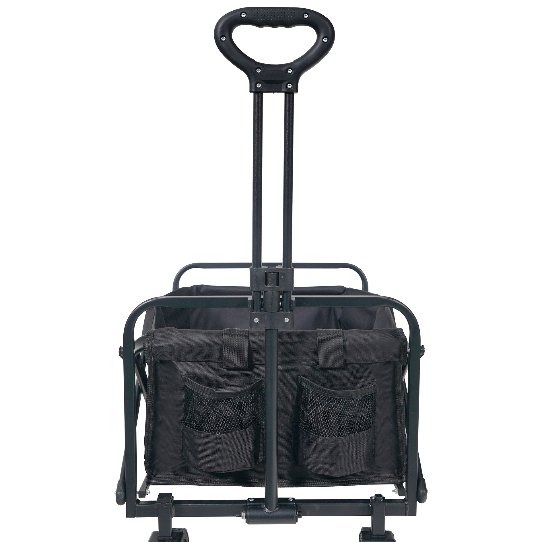 Bollerwagen - schwarz - faltbar - mit Tasche