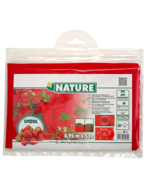 Nature Kweekfolie Aardbei - Groeifolie Gronddoek - 0.95x5 m Anti-Uv