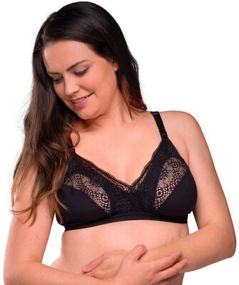 Carriwell Soft as Silk Amme-BH, Svart
