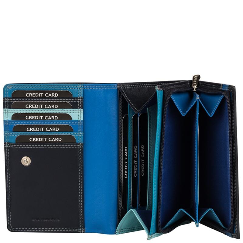 Patchi Dames Portemonnee M BLAUW-MULTI
