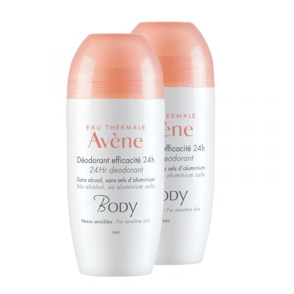 Avène Body Desodorizante 24h Roll-On 2x50ml