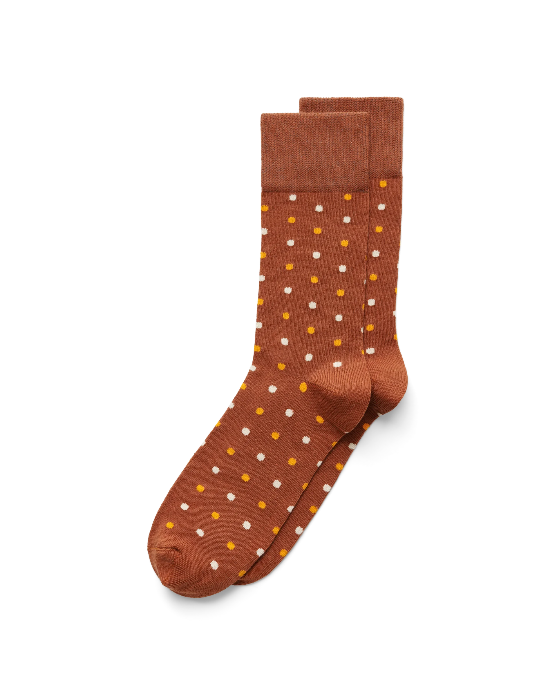 ECCO Classic Dotted Mid Cut Herren Halbhohe Socken Braun