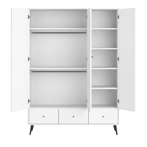 Armoire 3 portes Blanca blanc - VOX