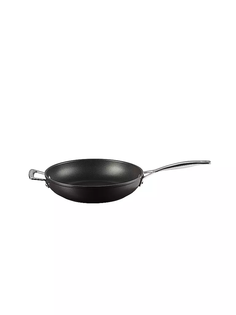 LE CREUSET Aluminium-Antihaft hohe Pfanne mit Gegengriff 28cm schwarz
