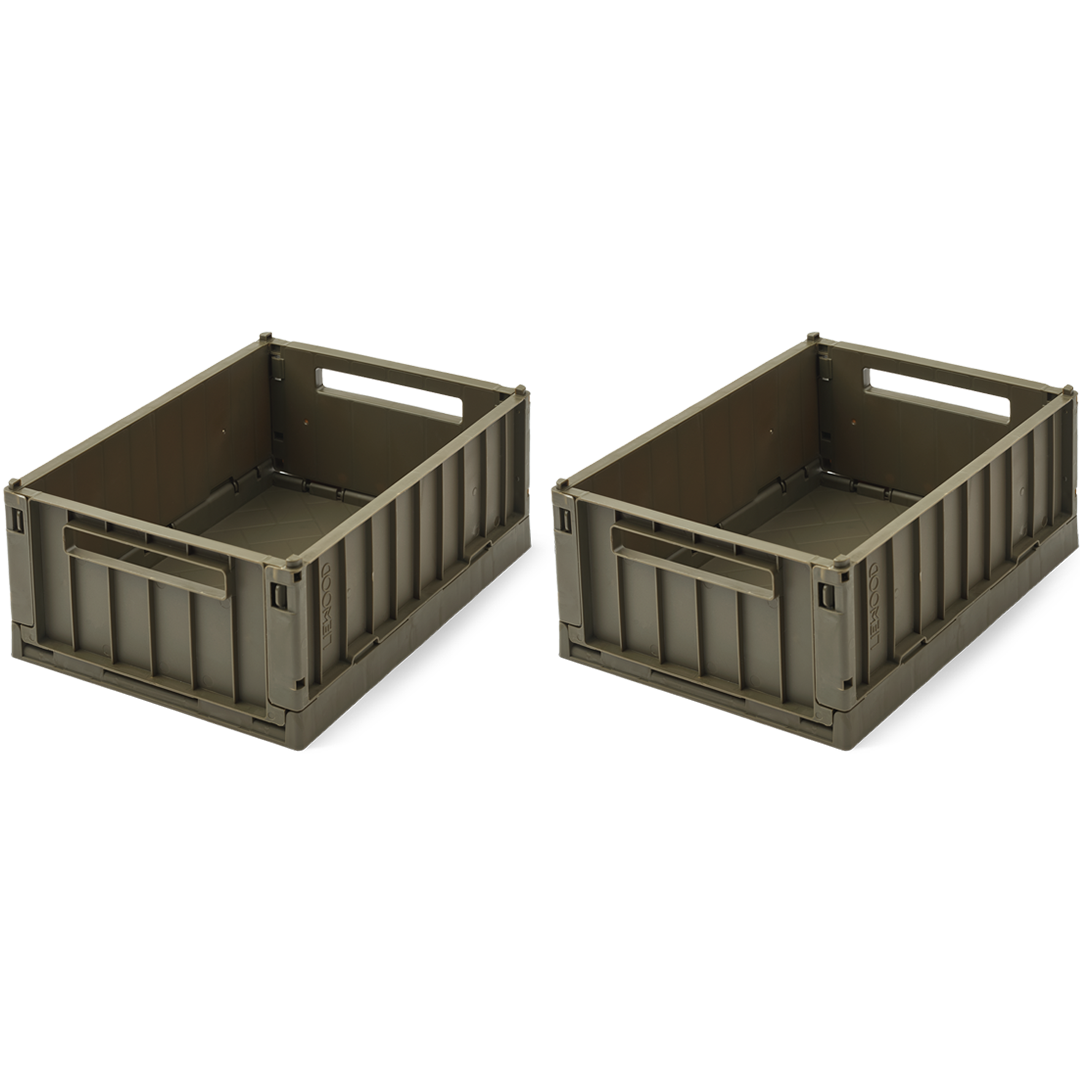 Liewood opbergkrat weston - army brown - 2st