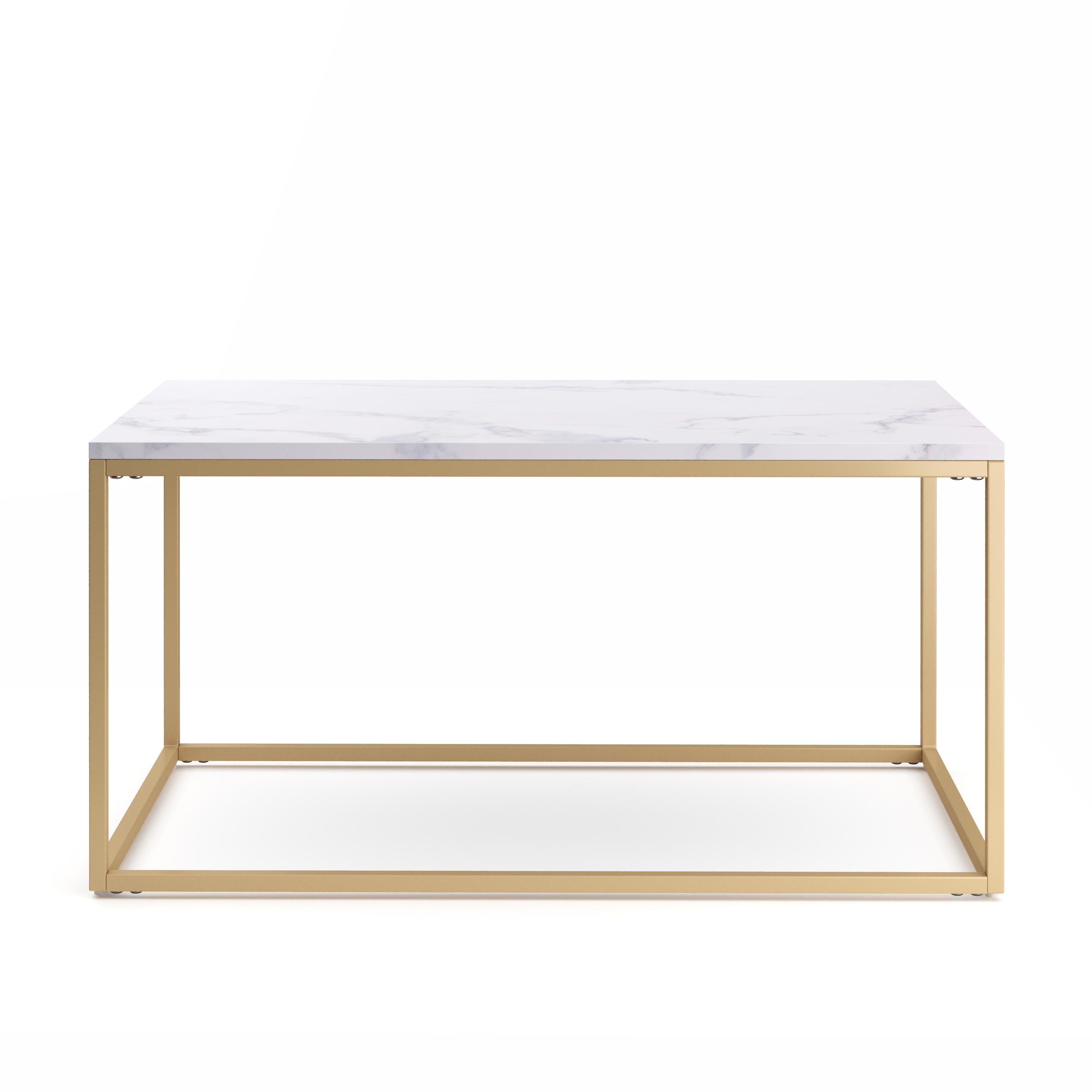 Beistelltisch ZARA weiss/gold
