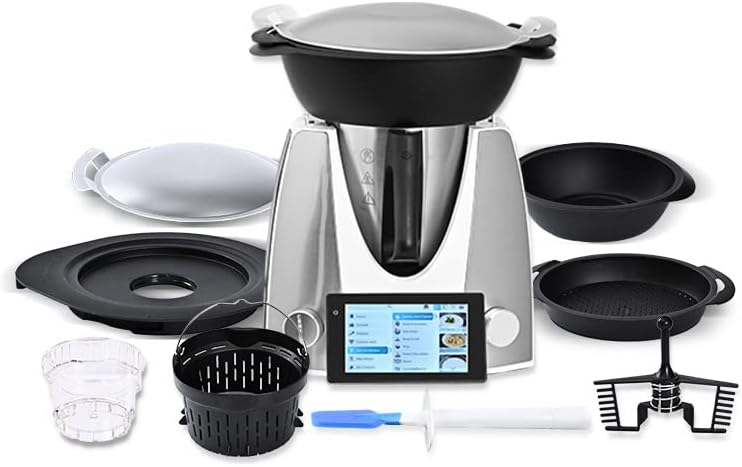 KE-7001 PRO, Mixer, Küchenmaschinen, Multifunktionaler Küchenroboter mit geführten Rezepten, 12 Spezial-Kochfunktionen, 4L, 7 Zoll Touchscreen Display