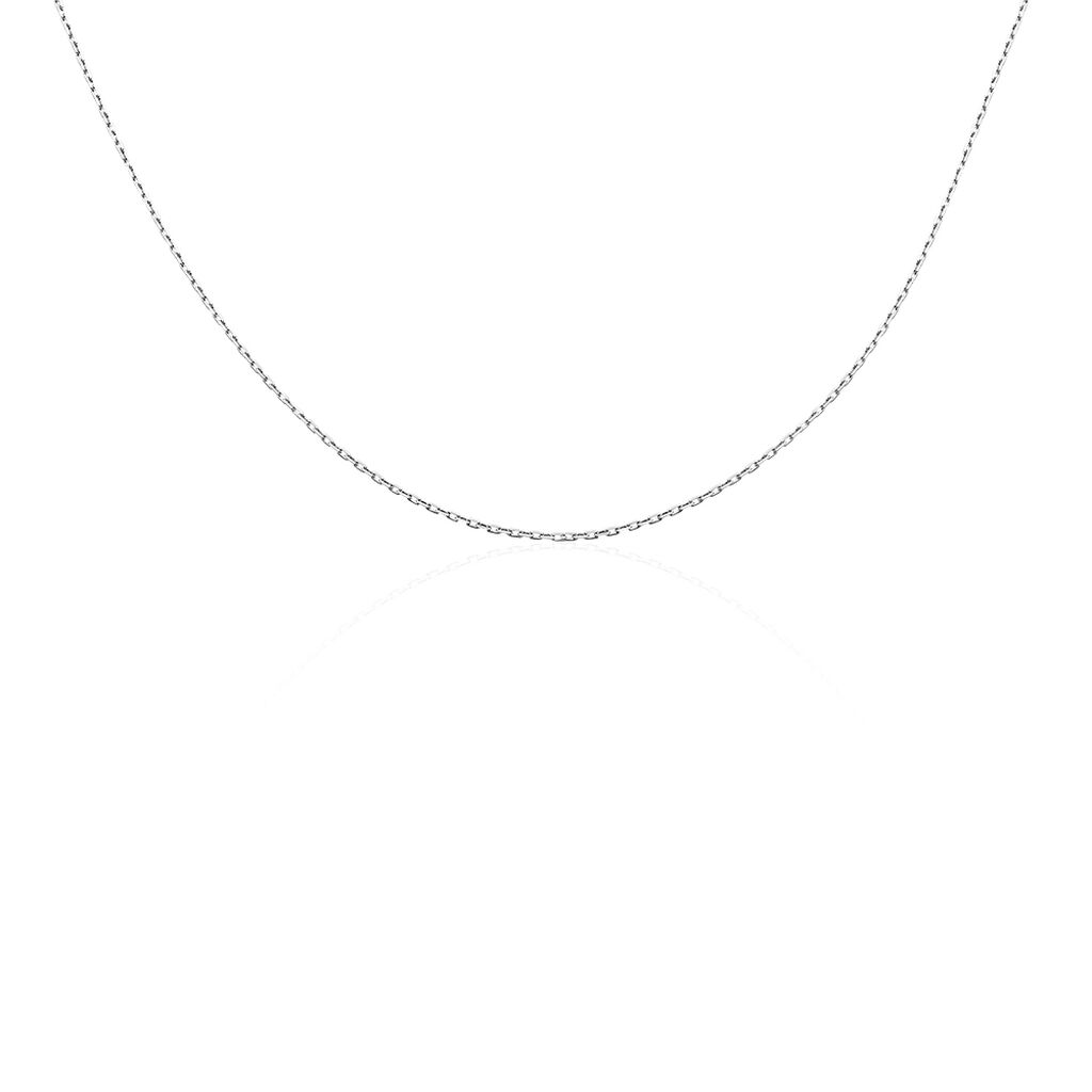 Chaîne Igoa Maille Forçat Diamantee Or Blanc