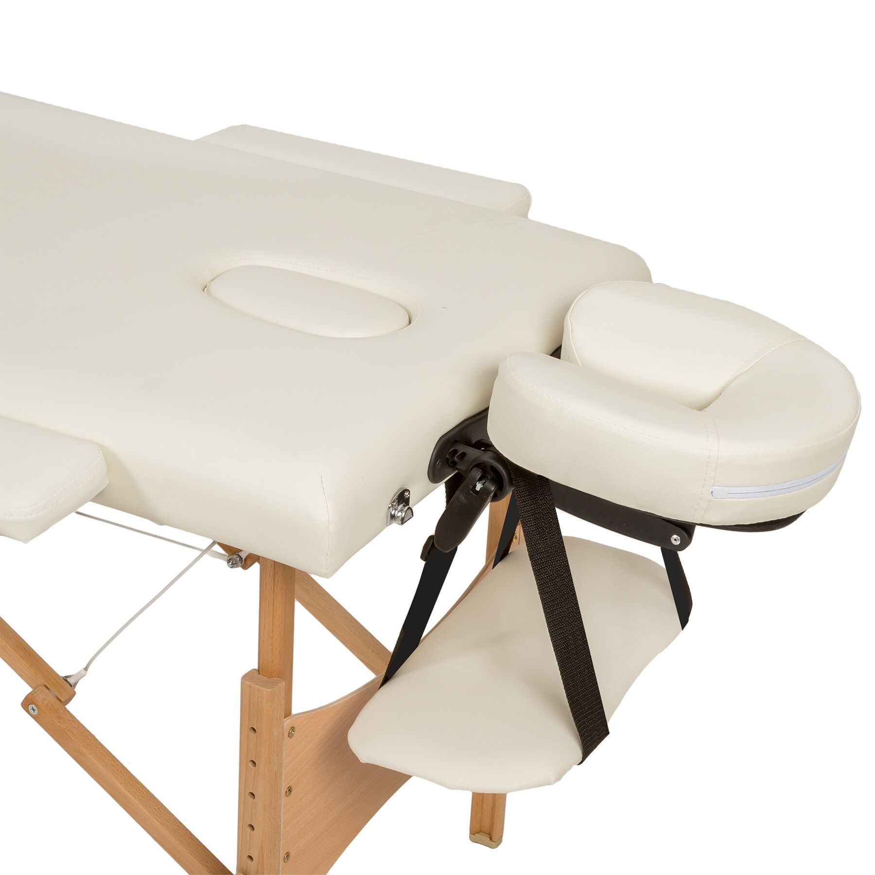 tectake® 3 Zonen Massageliege-Set, inklusive Lagerungsrollen und Tragetasche, klappbar und höhenverstellbar, 210 x 95 x 62 - 84 cm