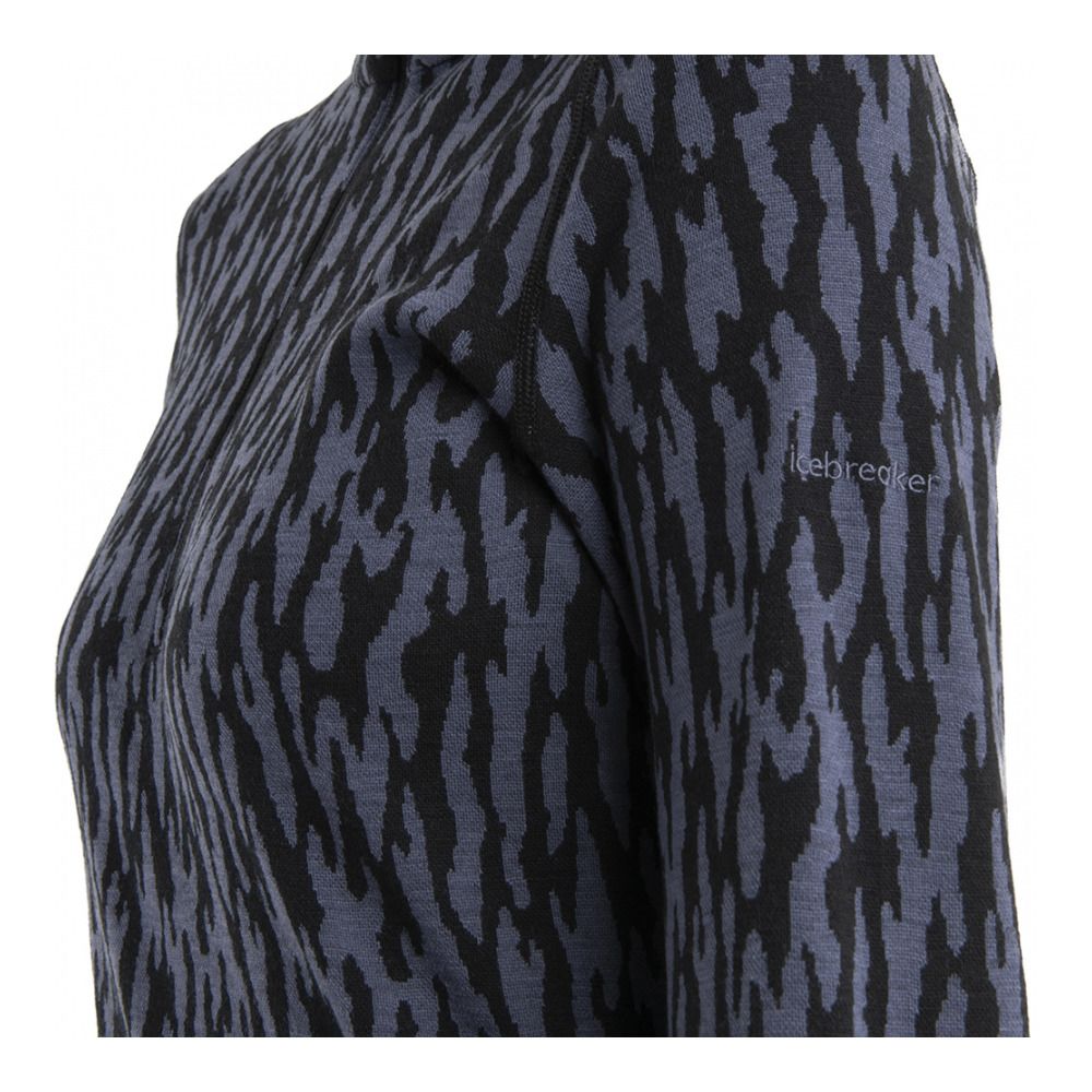 Icebreaker 260 VERTEX GLACIAL FLOW - Sous-couche Femme graphite/black/j