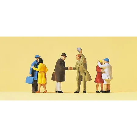 Preiser - Begrüßungsszene, 6 Figuren, 1:87