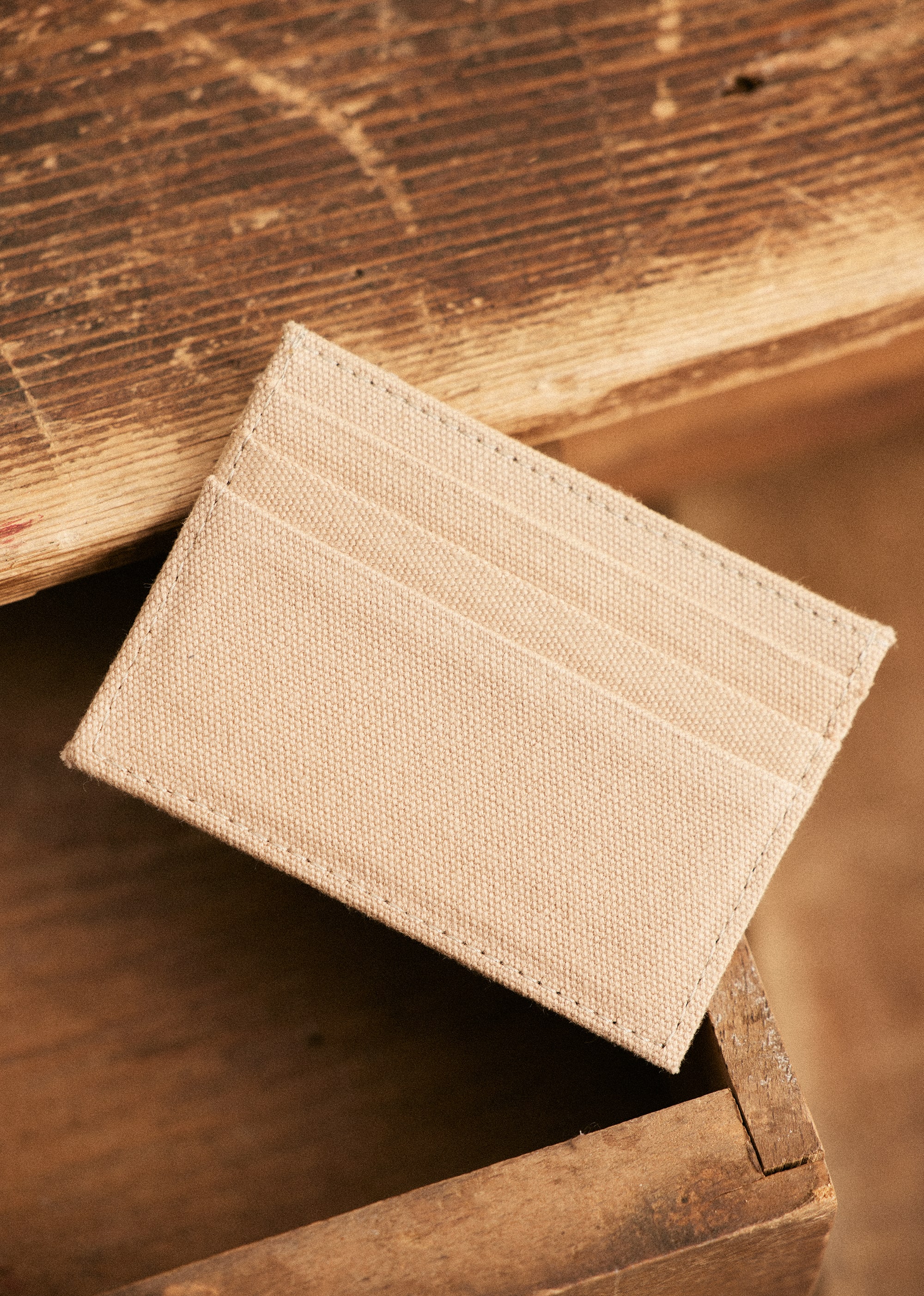 Porte-cartes Dean Canevas - Beige - POUR LUI 5906572