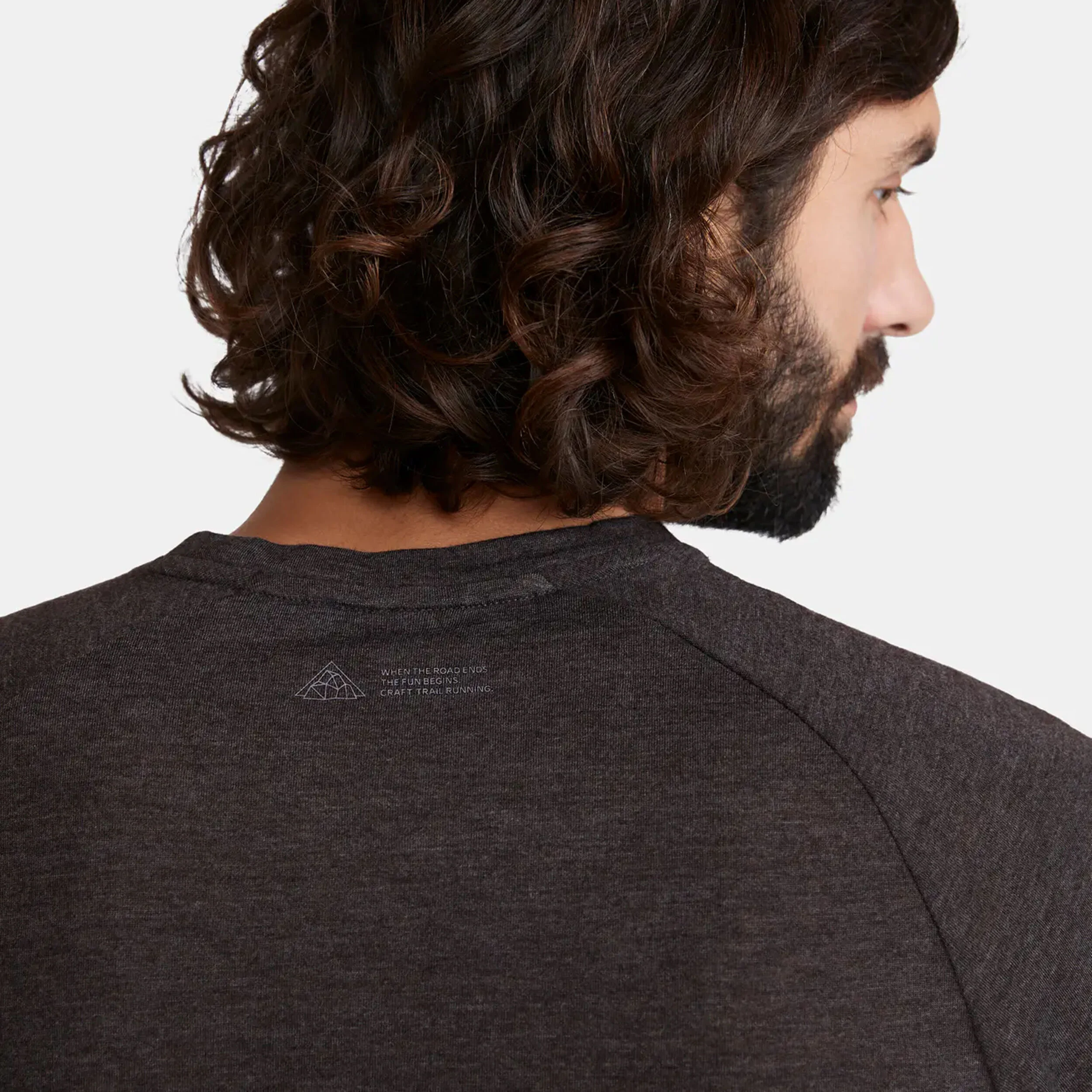 Craft ADV Trail Wool Maillot De Course Hommes - Gris Foncé