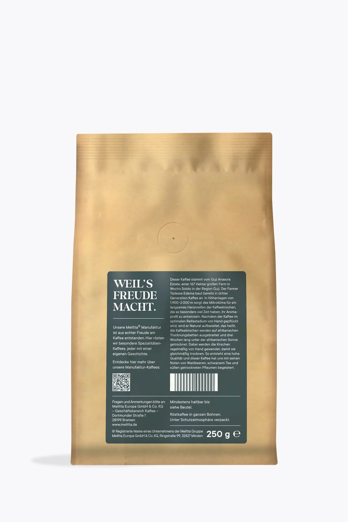 Melitta® Manufaktur Bremen Äthiopien Single-Origin-Kaffee 250g