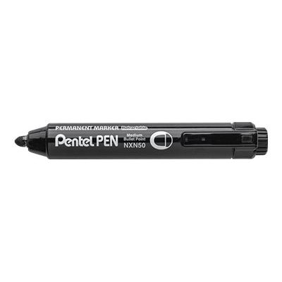 Pentel PEN N50 - Marqueur permanent rétractable - pointe ogive - noir