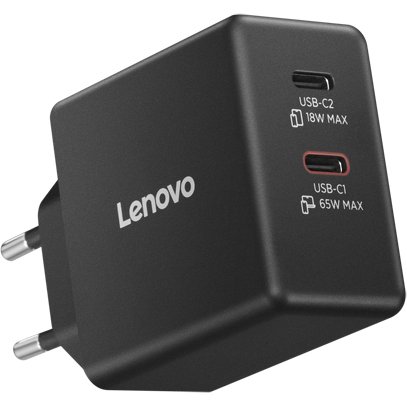 Lenovo 40AW065BEU adaptateur de puissance & onduleur Intérieur & extérieur 65 W Noir