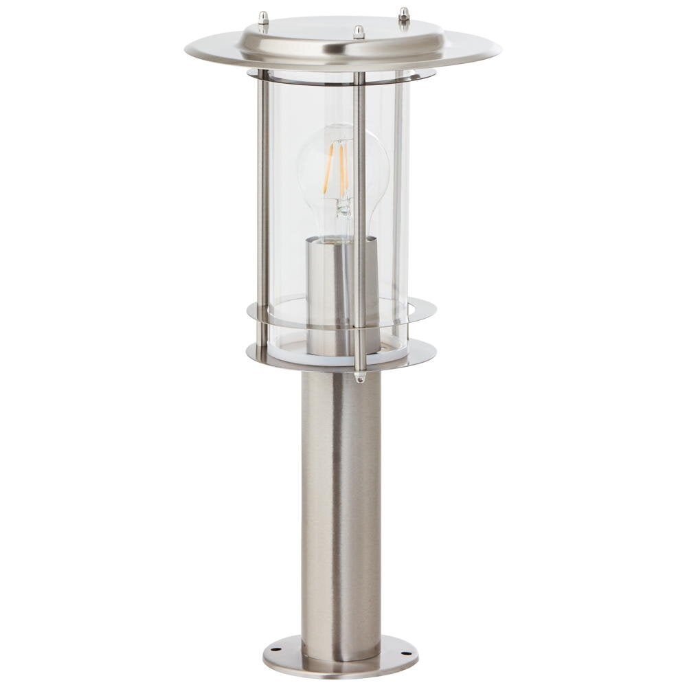 York sokkellamp in zilver E27 IP44
